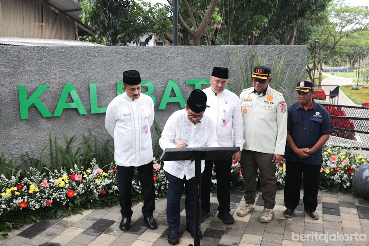 Pramono Resmikan RTH Kampung Kalibata sebagai Ruang Publik Multifungsi