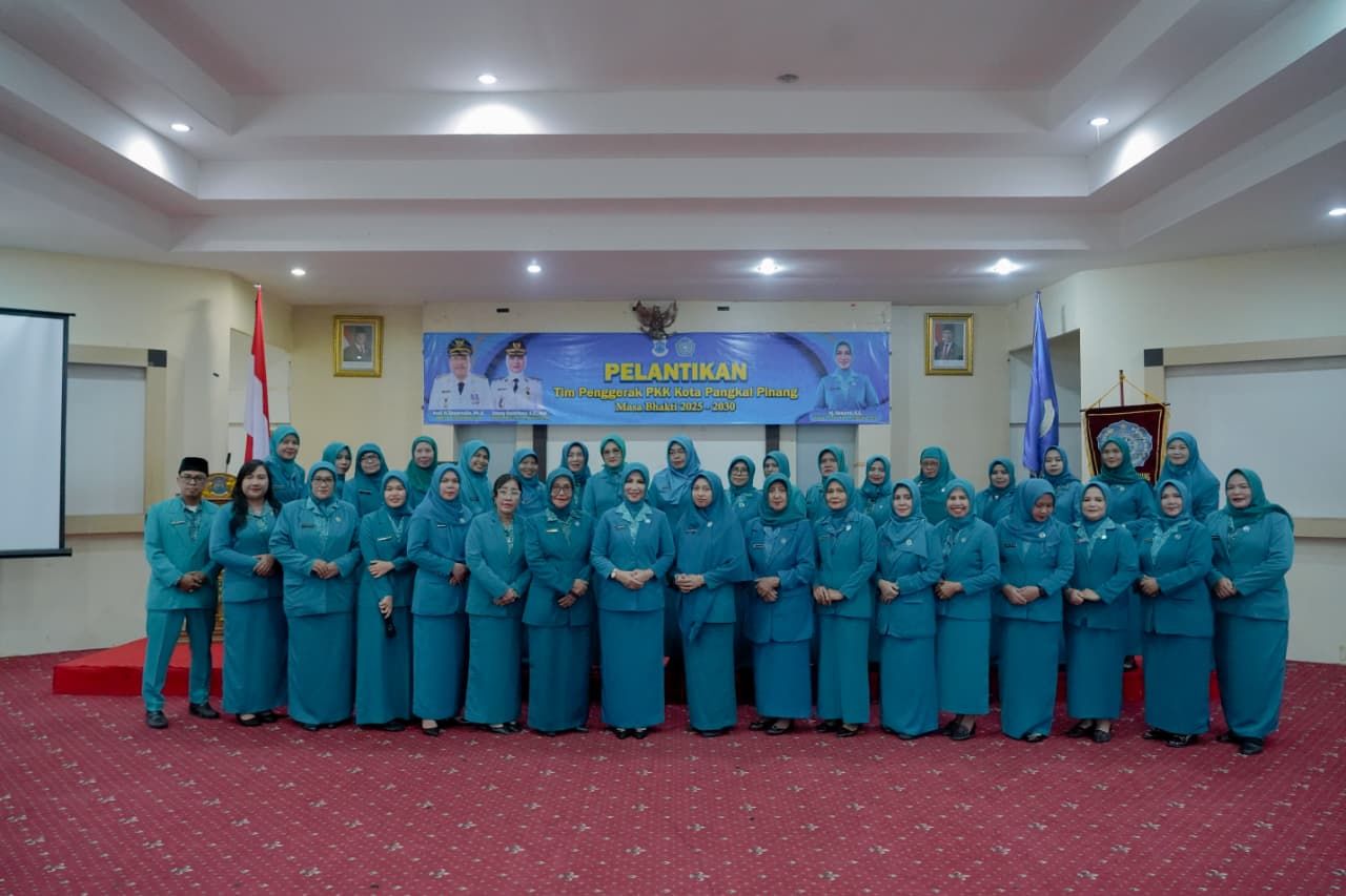 Wali Kota Pangkalpinang Resmi Lantik Pengurus TP PKK Baru, Semangat Baru Wujudkan Masyarakat Sejahtera Lewat 10 Program Pokok