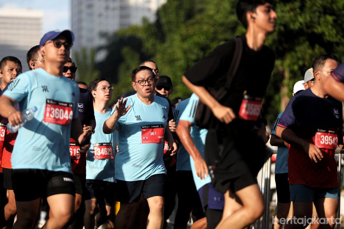 Pramono Anung Meriahkan Jakarta Running Festival 2025 Bersama Puluhan Ribu Peserta