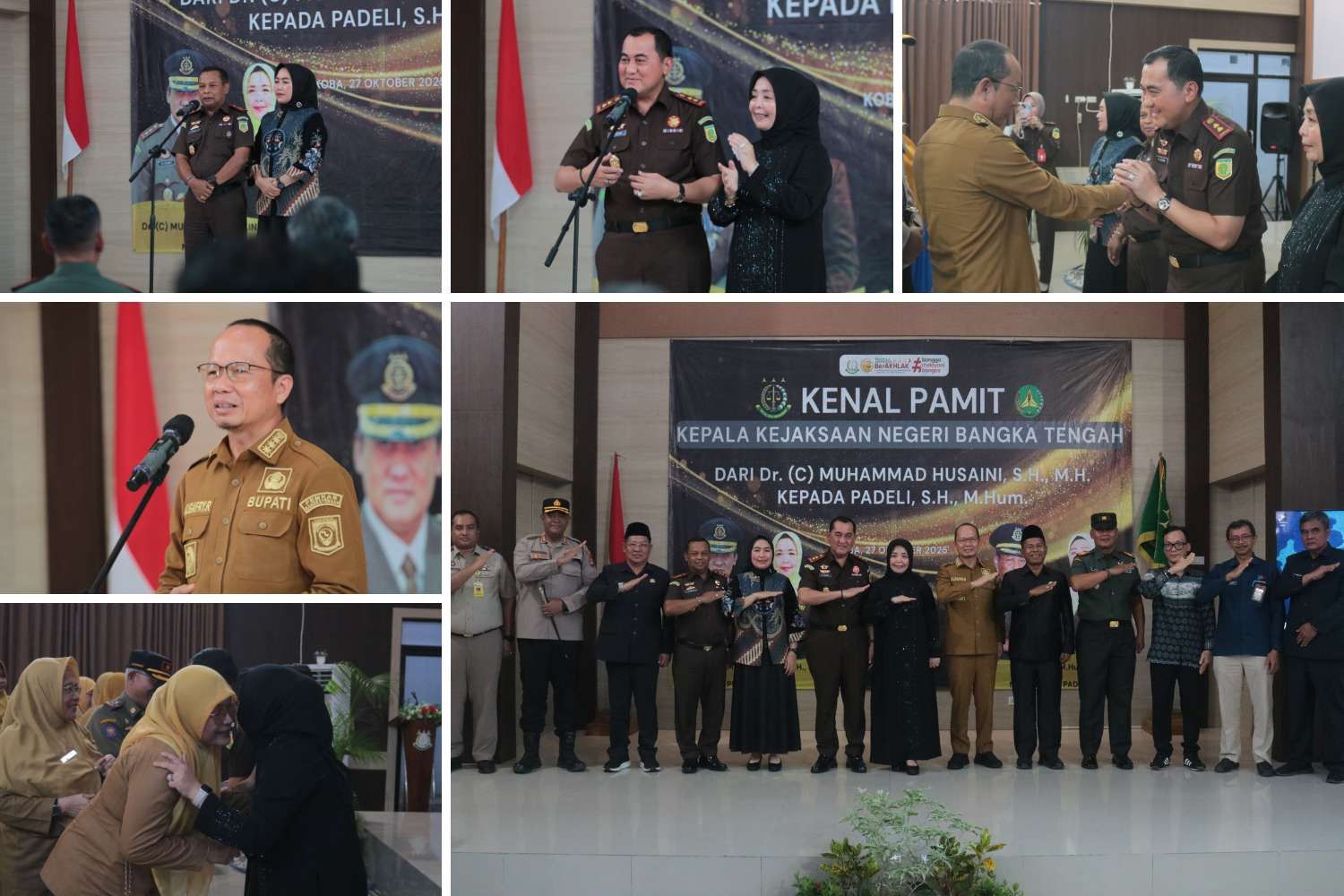 Kajari Bangka Tengah Berganti, Bupati Bangka Tengah Hadiri Acara Kenal Pamit Kepala Kejaksaan