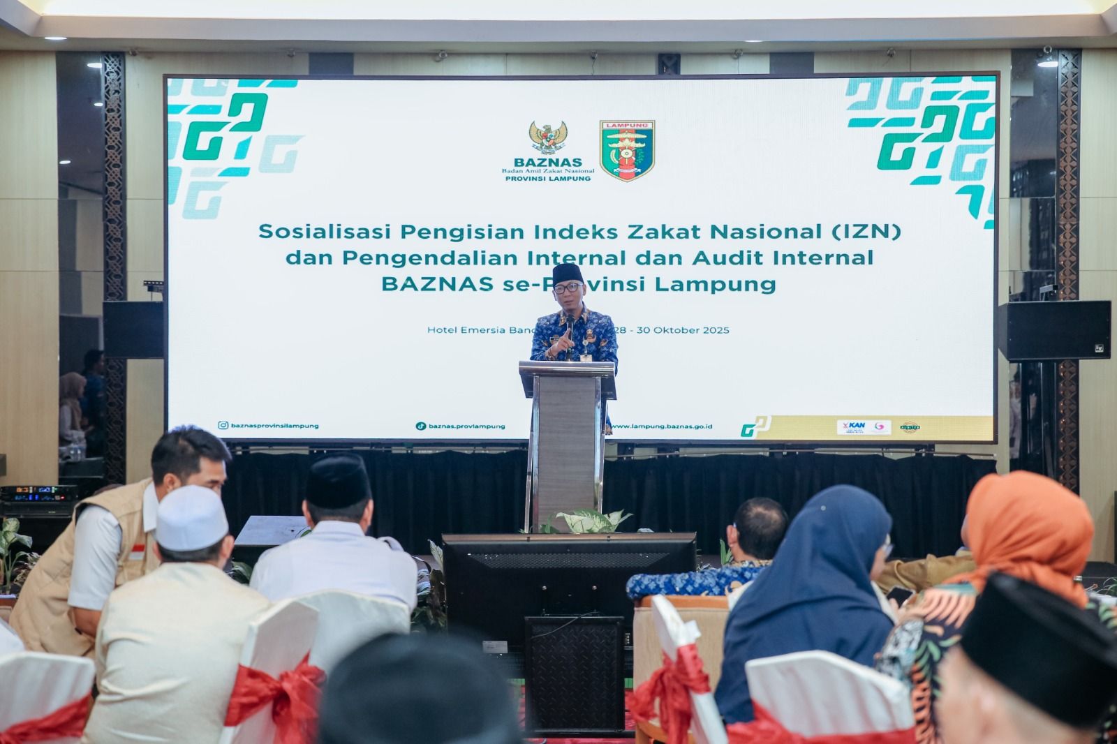 Baznas Sosialisasi Pengisian Indeks Zakat Nasional Provinsi Lampung