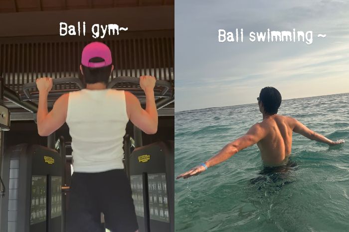 Intip Gaya Liburan Sehat Park Seo Joon di Bali, Lari Pagi hingga Yoga Bareng Tim