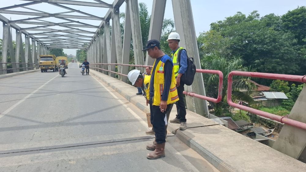BPJN Riau Turun Tangan Cek Jembatan Siak II Usai Suara Dentuman Hebohkan Warga