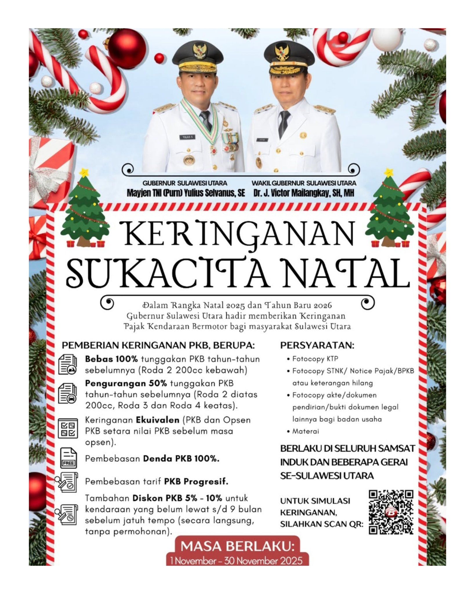 Bukan Main! Ada Kado Natal Istimewa Dari Pemprov Sulut Kepada Masyarakat