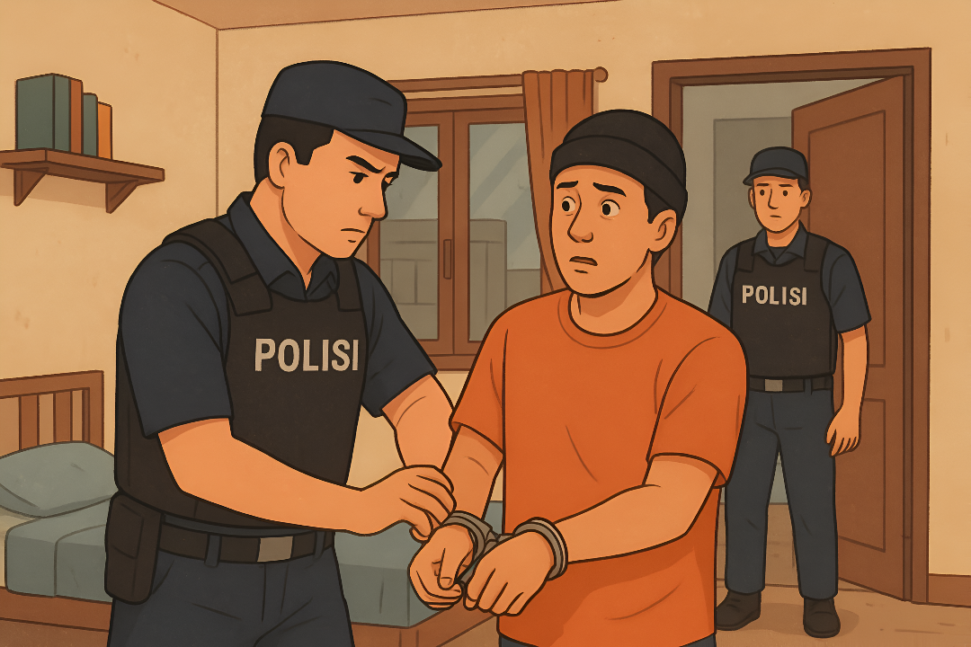 DPO Pembakar Rumah di Hunuth Ambon Ditangkap dari Tempat Sembunyi