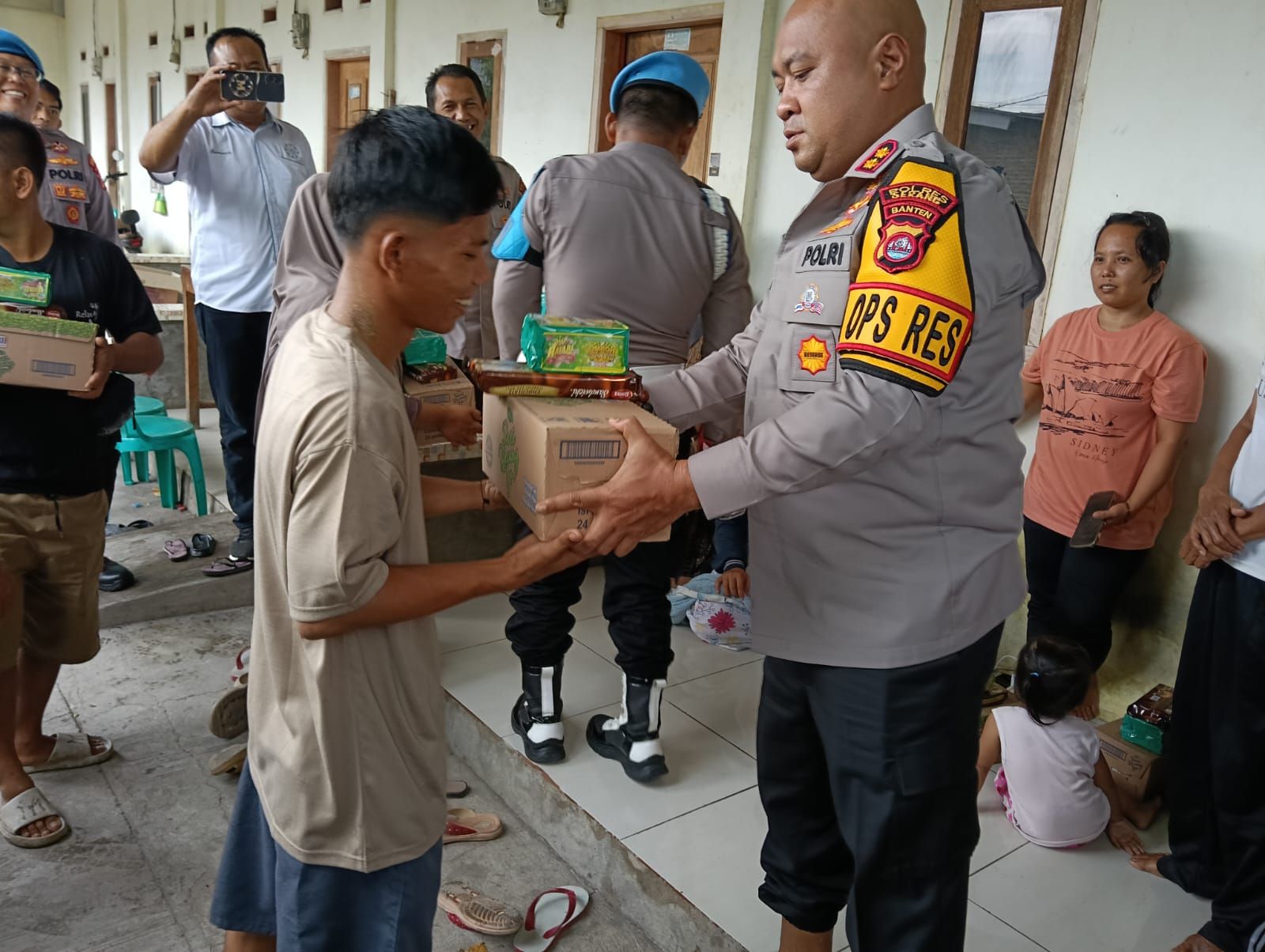 10 Hari Di Tempat Relokasi Warga Sukareme Korban Paparan Radioaktif Di Cek Kapolres Serang