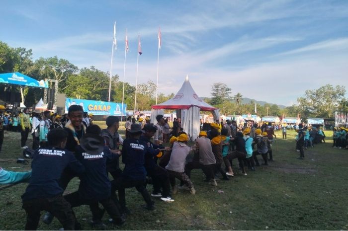 Ribuan Peserta Peran Saka Nasional Berbaur dalam Permainan Besar: Hapus Sekat Daerah dan Perkuat Persaudaraan
