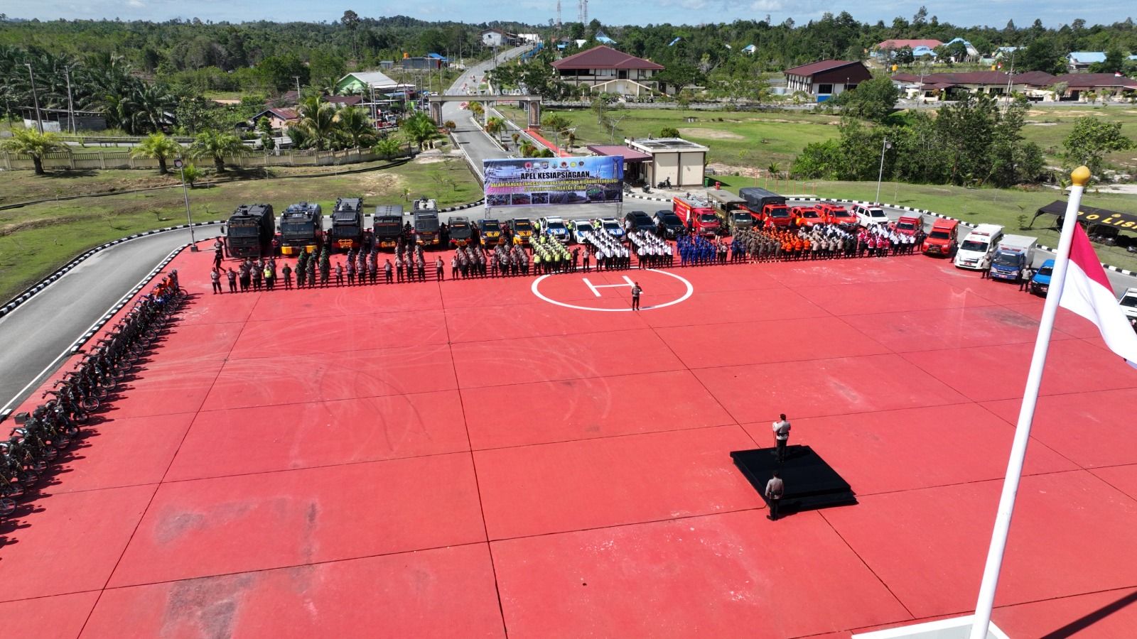 Polda Kaltara Menggelar Apel Kesiapsiagaan Tanggap Darurat Bencana Hidrometeorologi