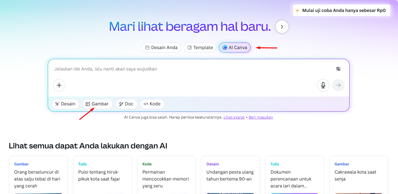 Cara Membuat Gambar dari Teks di Canva AI Cepat, Mudah, dan Gratis!