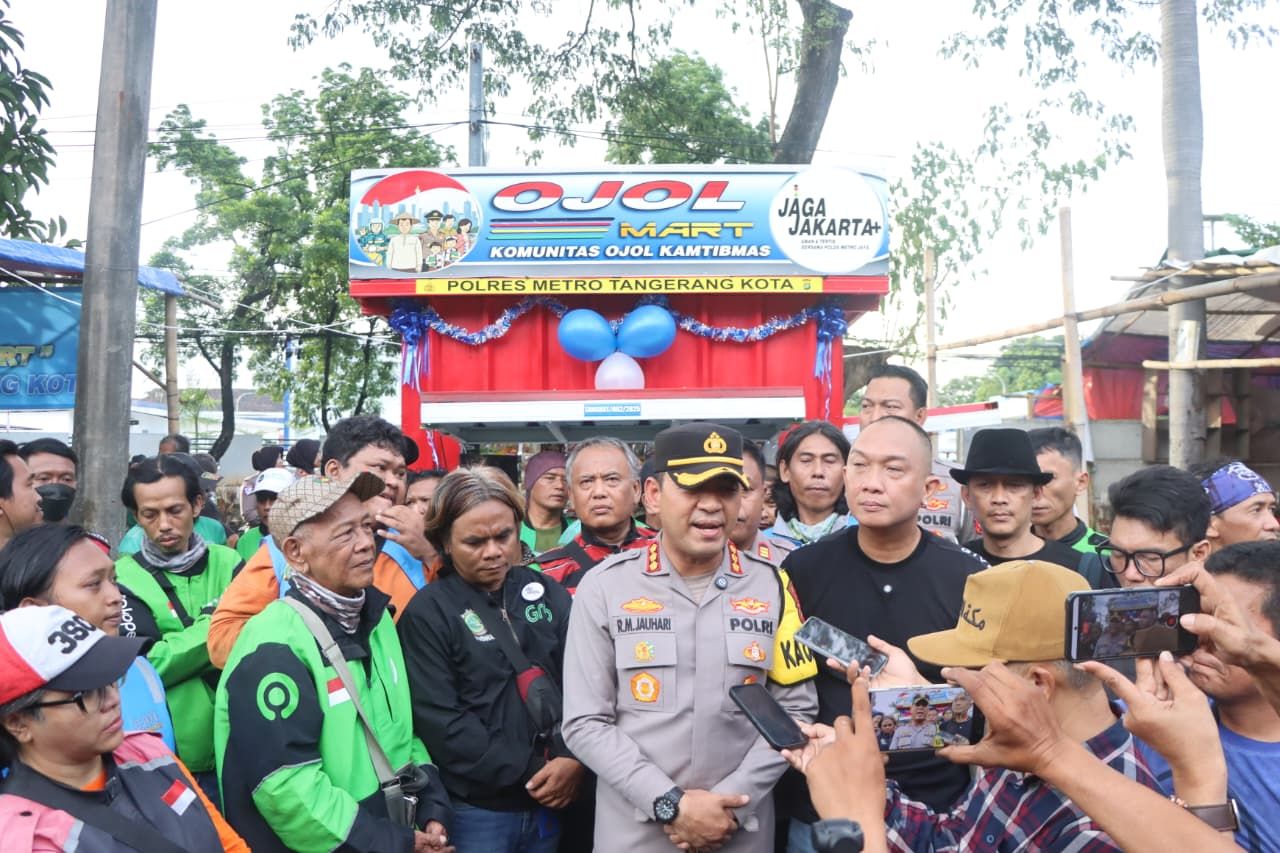 Dua Lokasi Ojol Mart Wilayah Polres Metro Tangerang Kota Resmi Dilounching