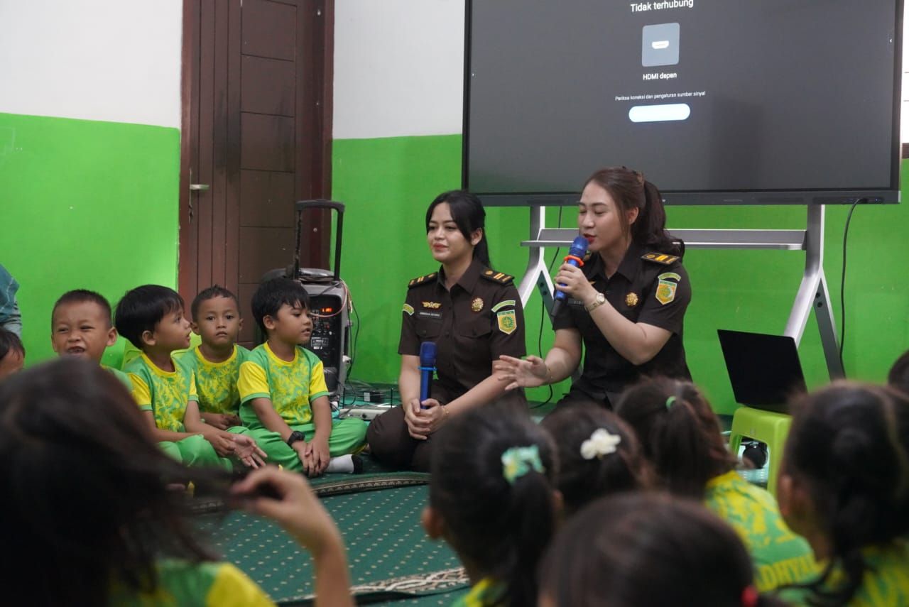 Kejati Lampung Kenalkan Profesi Jaksa ke Anak TK, Tanamkan Nilai Keadilan Sejak Usia Dini