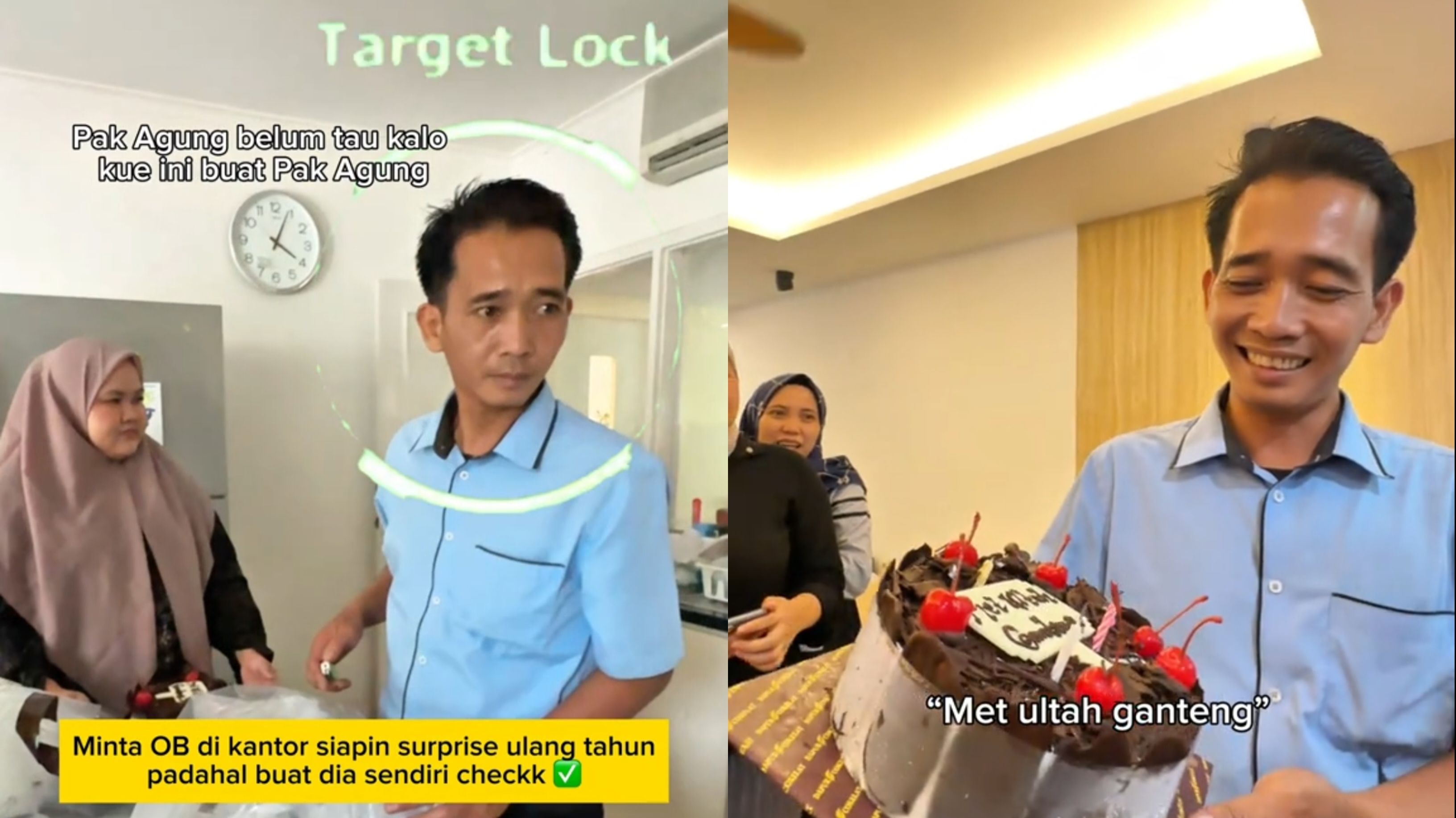 Momen Haru OB Kantor Siapkan Kue Ulang Tahun Ternyata untuk Dirinya Sendiri
