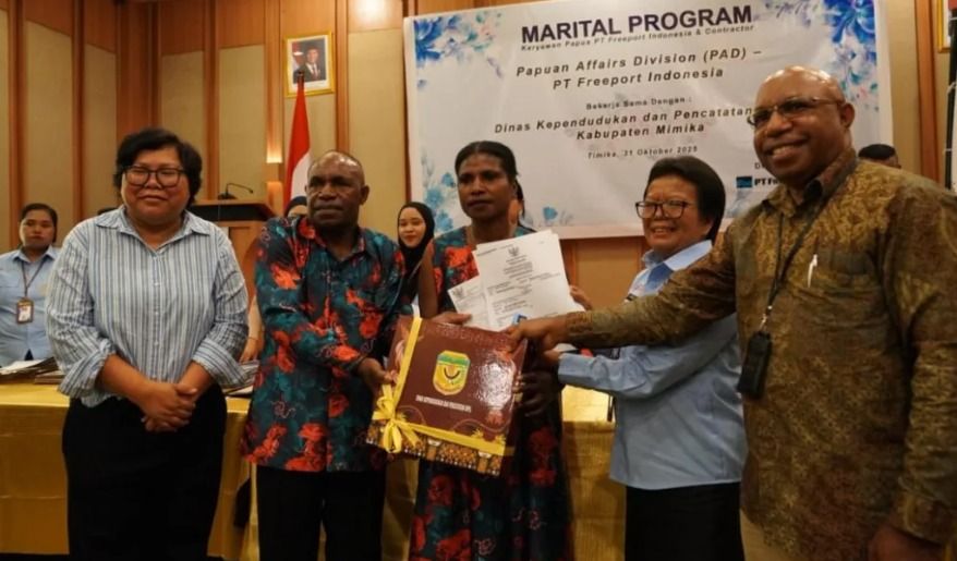 Freeport Gelar Nikah Massal untuk 25 Pasangan OAP: Perkuat Legalitas dan Kesejahteraan Keluarga Karyawan Papua