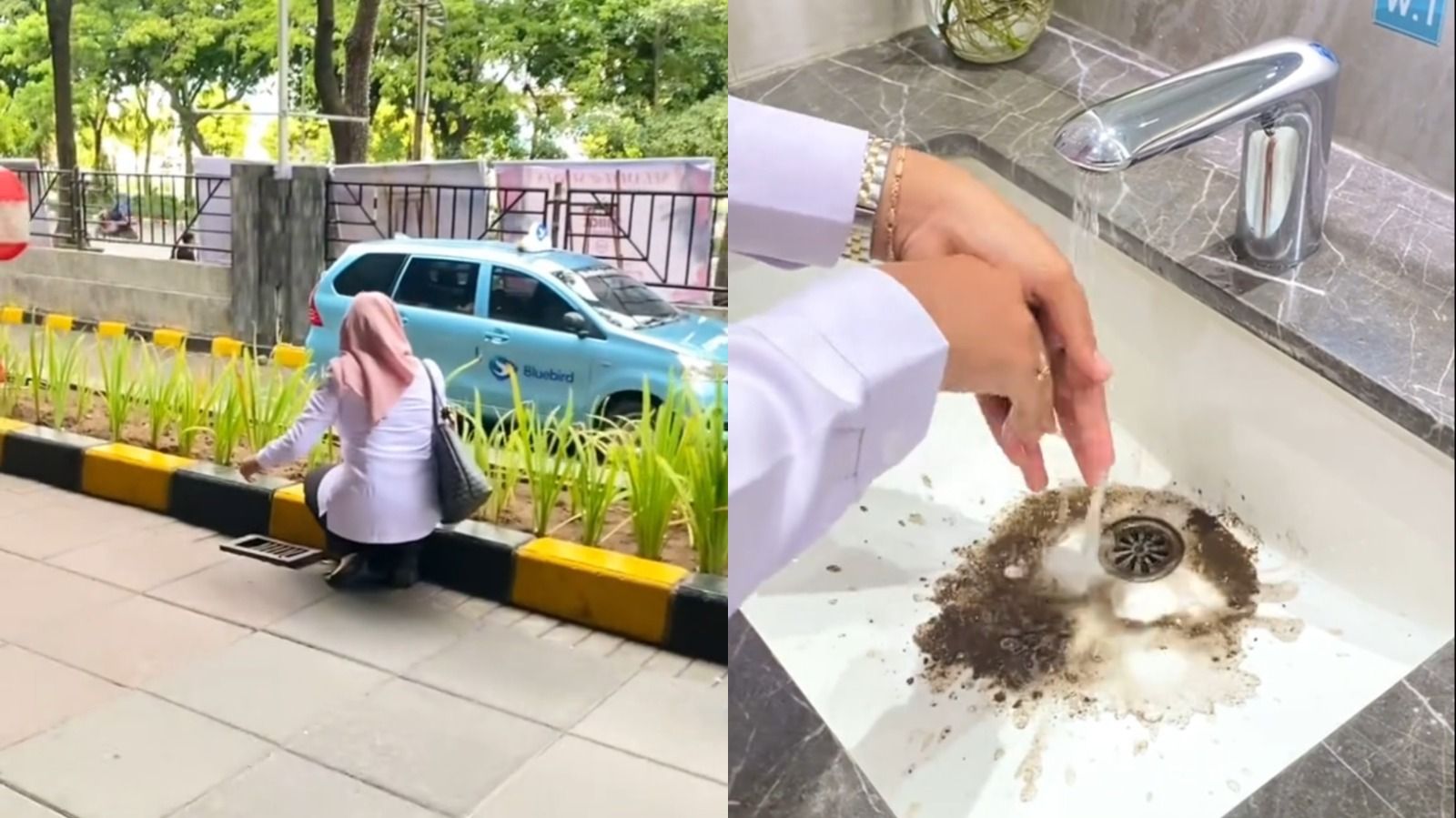 Syok Banget! Cewek Ini Auto Ambil Tanah Buat Bersuci Usai Pegang Sepatu dari Kulit Babi