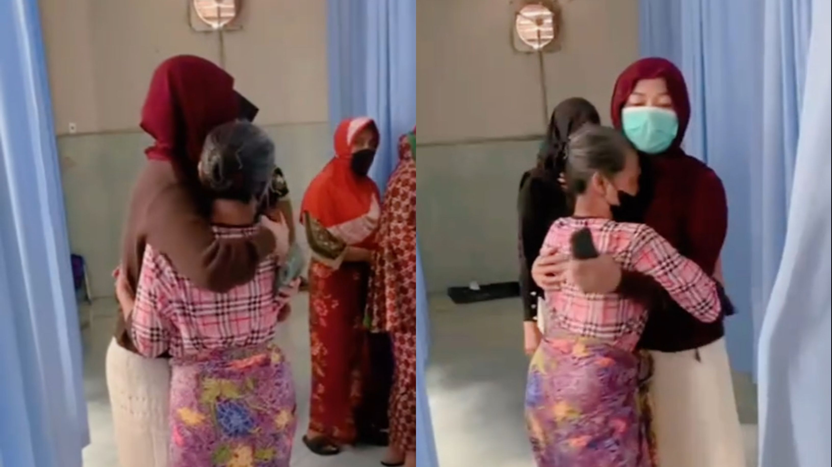 Haru! Cewek Ini Peluk Ibu Tak Dikenal yang Suaminya Baru Meninggal