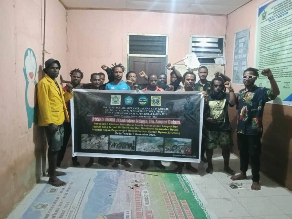 Mahasiswa di Manokwari Dirikan Posko Kemanusiaan untuk Nduga: Seruan Solidaritas dari Tanah Rantau