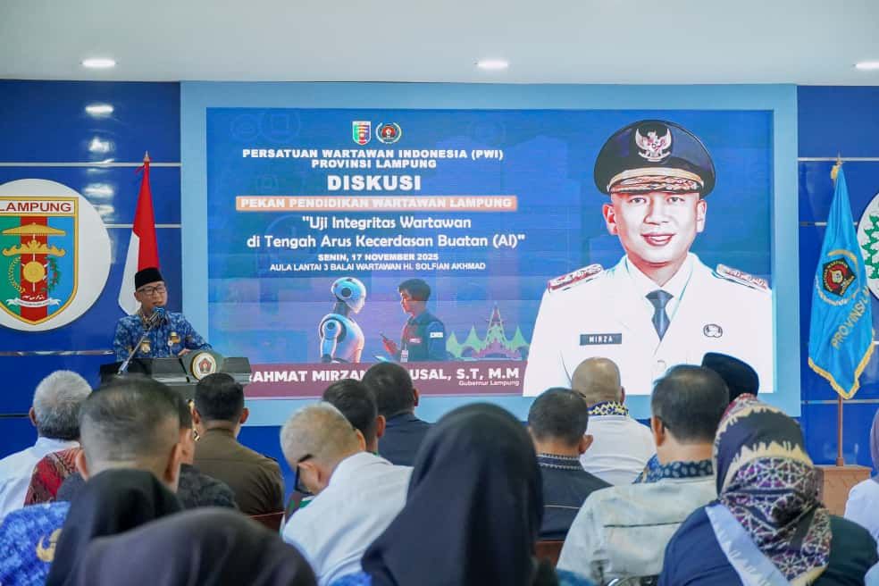 Gubernur Lampung Buka Pekan Pendidikan Wartawan: Integritas Jurnalis Diuji di Era AI