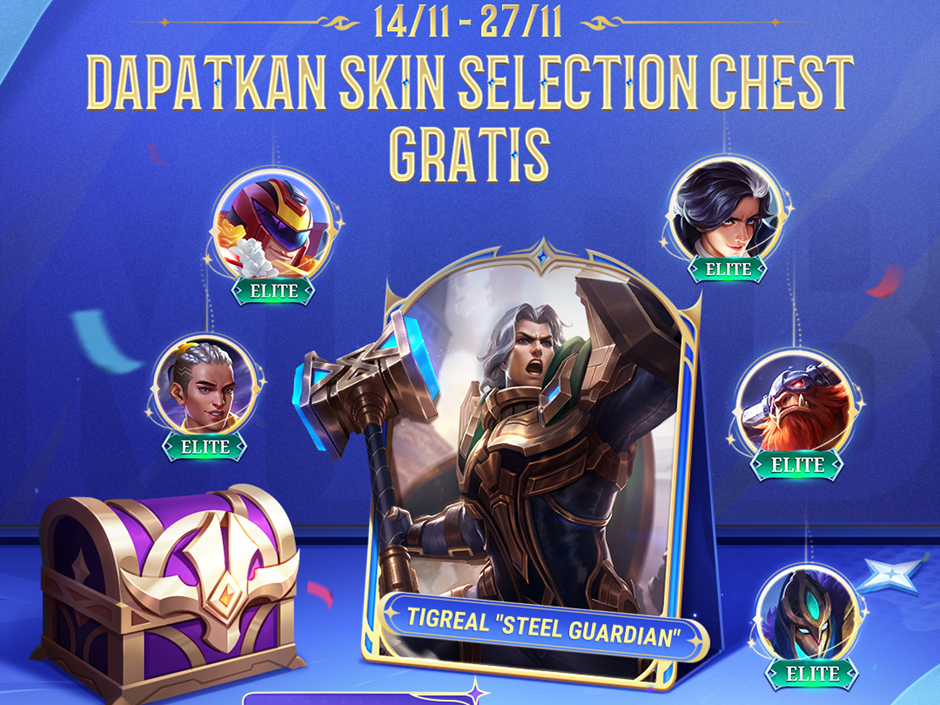 Mobile Legend Bagi-Bagi Skin Elite Gratis untuk Semua Player, Mainkan Sekarang Juga!