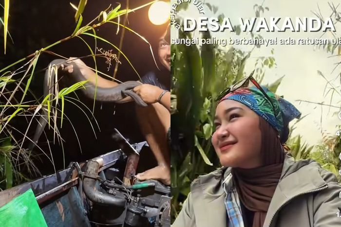 Viral Wanita Cantik Ini Uji Nyali Berkunjung ke Desa Penuh Ular Berbisa yang Bikin Bulu Kuduk Merinding