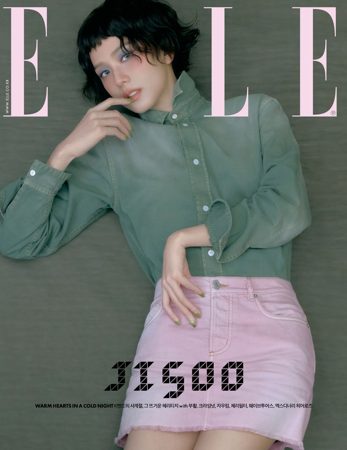 Pertama Kalinya! Jisoo Pamer Gaya Rambut Bob Pendek Stylish di Pemotretan Elle Korea