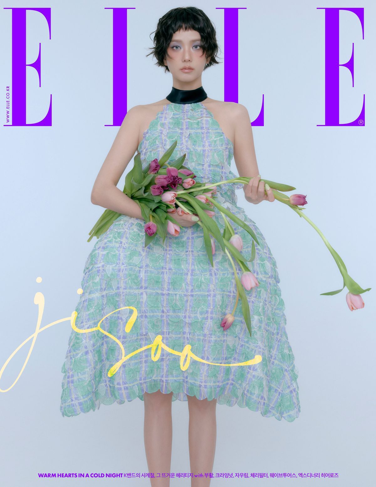 Pertama Kalinya! Jisoo Pamer Gaya Rambut Bob Pendek Stylish di Pemotretan Elle Korea