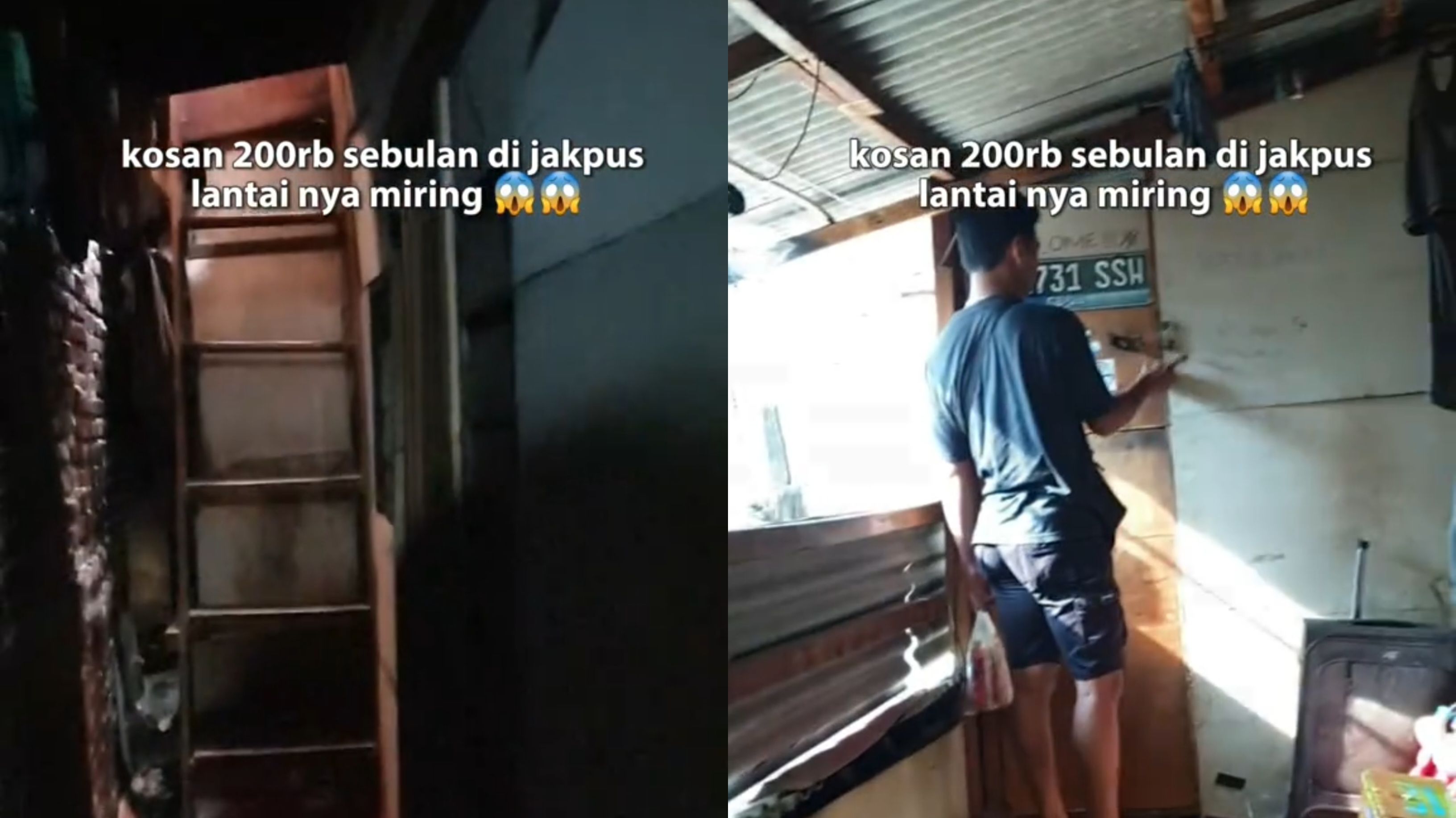 Lantainya Miring, Pria Ini Perlihatkan Kondisi Kos-Kosan Rp200 Ribu per Bulan di Jakarta Pusat