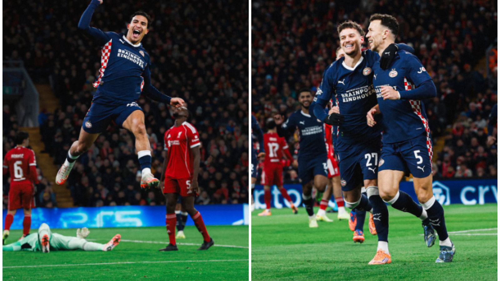 PSV Eindhoven Gempur Liverpool 4-1 di Anfield