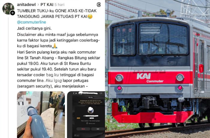 Petugas Disebut Kena PHK Akibat Tumbler Penumpang Hilang, Ini Penjelasan KAI!
