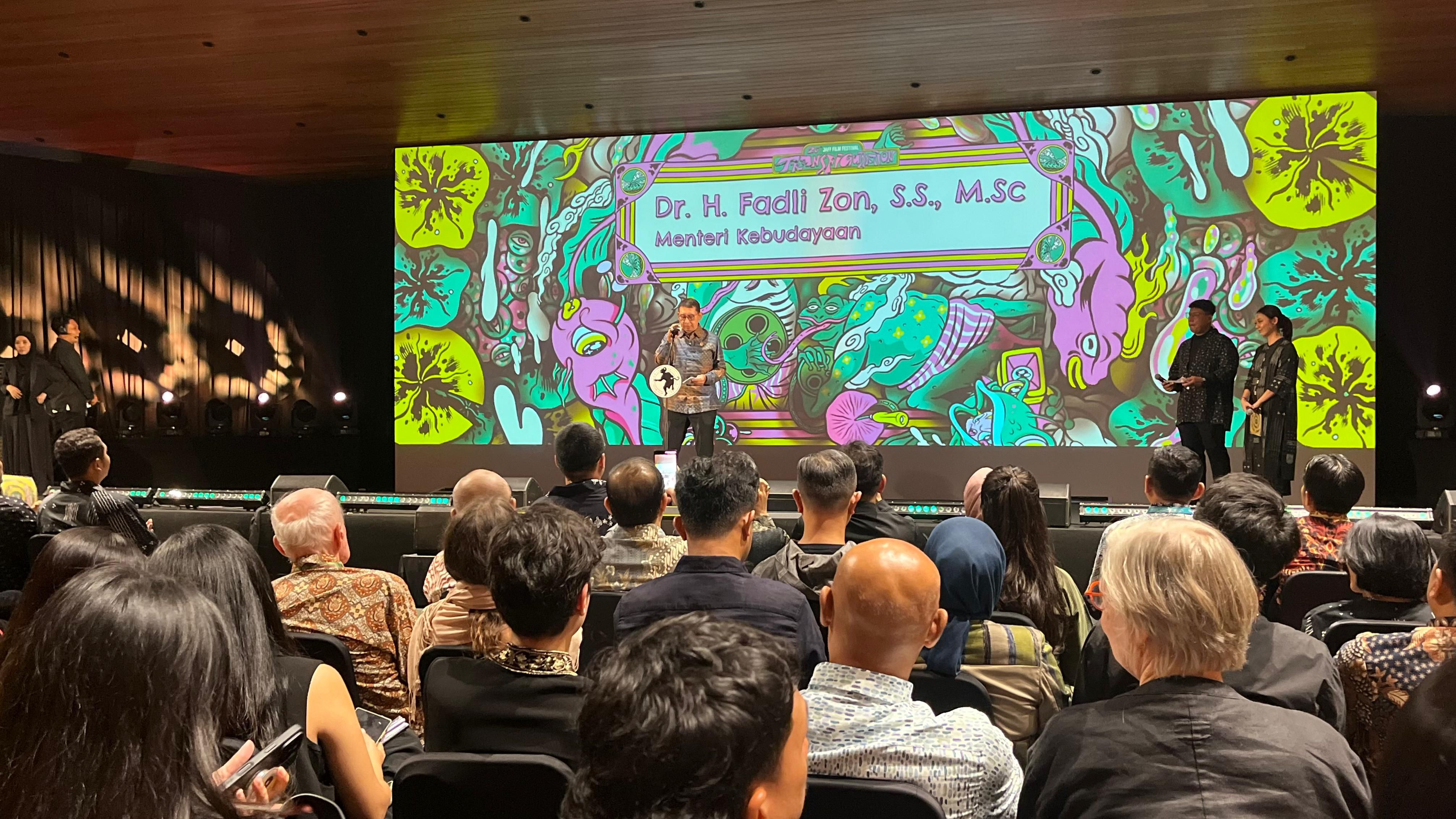 Buka JAFF ke-20 di JEC, Menbud Fadli Zon Apresiasi Perkembangan Perfilman Indonesia: 150 Film Diproduksi, 75 Juta Penonton