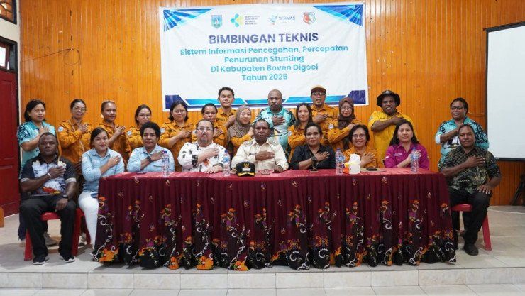Bupati Boven Digoel Tutup Pelatihan Tenaga Kesehatan: Penguatan Layanan Ibu-Anak dan Sistem Informasi Stunting Jadi Fokus Utama