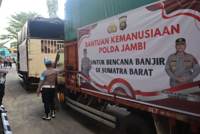 Polda Jambi Kirim Bantuan Kemanusiaan untuk Korban Bencana di Sumatra Barat