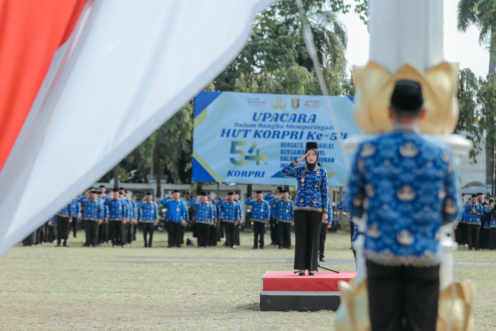 Peringatan HUT ke-54 KORPRI di Lampung, Wagub Soroti Transformasi Digital Pelayanan Publik