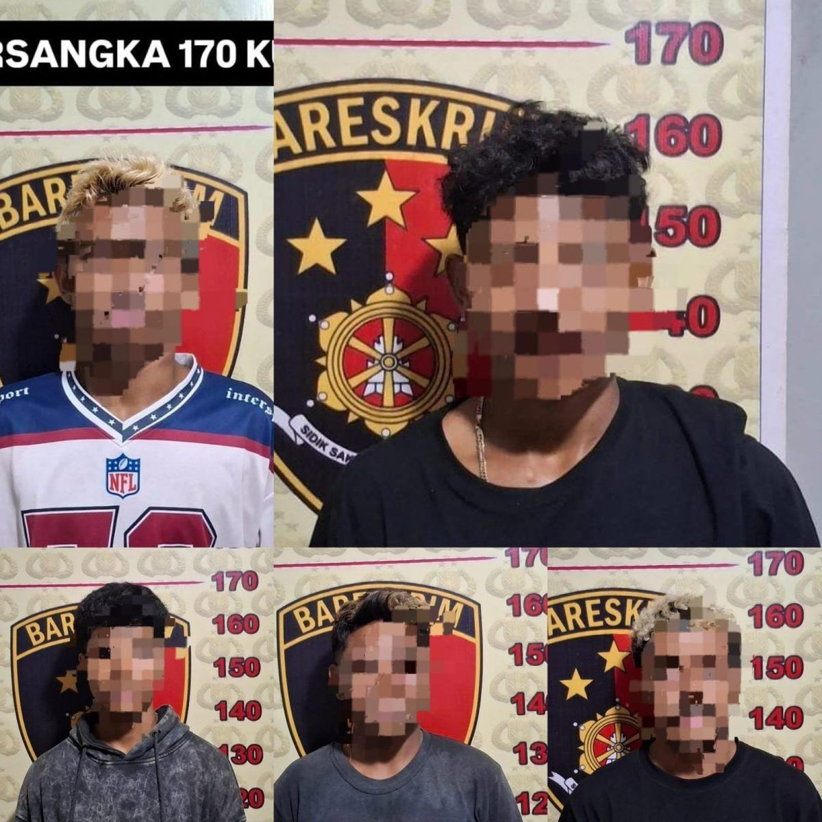 Pesta Kebahagiaan Berubah Aksi Kriminal, 5 Pemuda Dibui