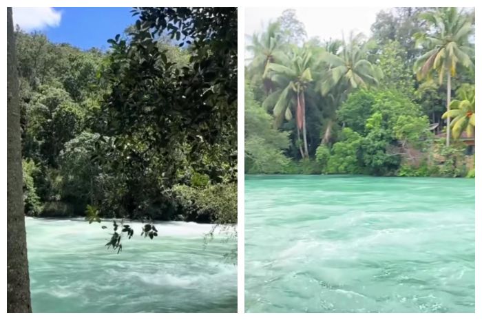 Viral Air Sungai Ombilin Berubah Jadi Biru Kehijauan Seperti di Swiss, Bikin Warganet Takjub!