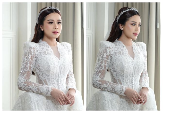 Tampil Bak Royal Bride, Intip Detail Gaun Pengantin Brisia Jodie yang Simpel, Mewah, dan Timeless