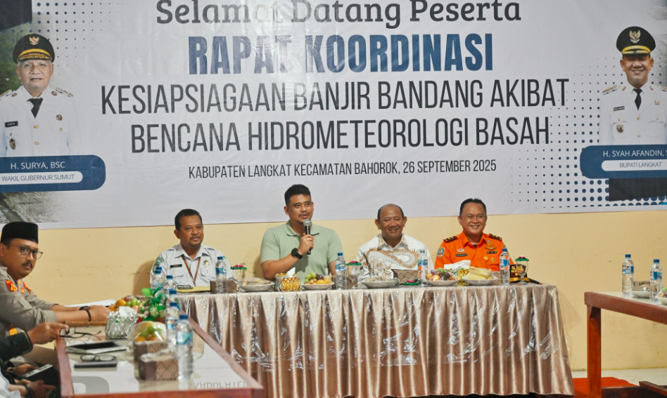Instruksi Sigap Bencana Gubernur Sumut Bobby Nasution Sejak September