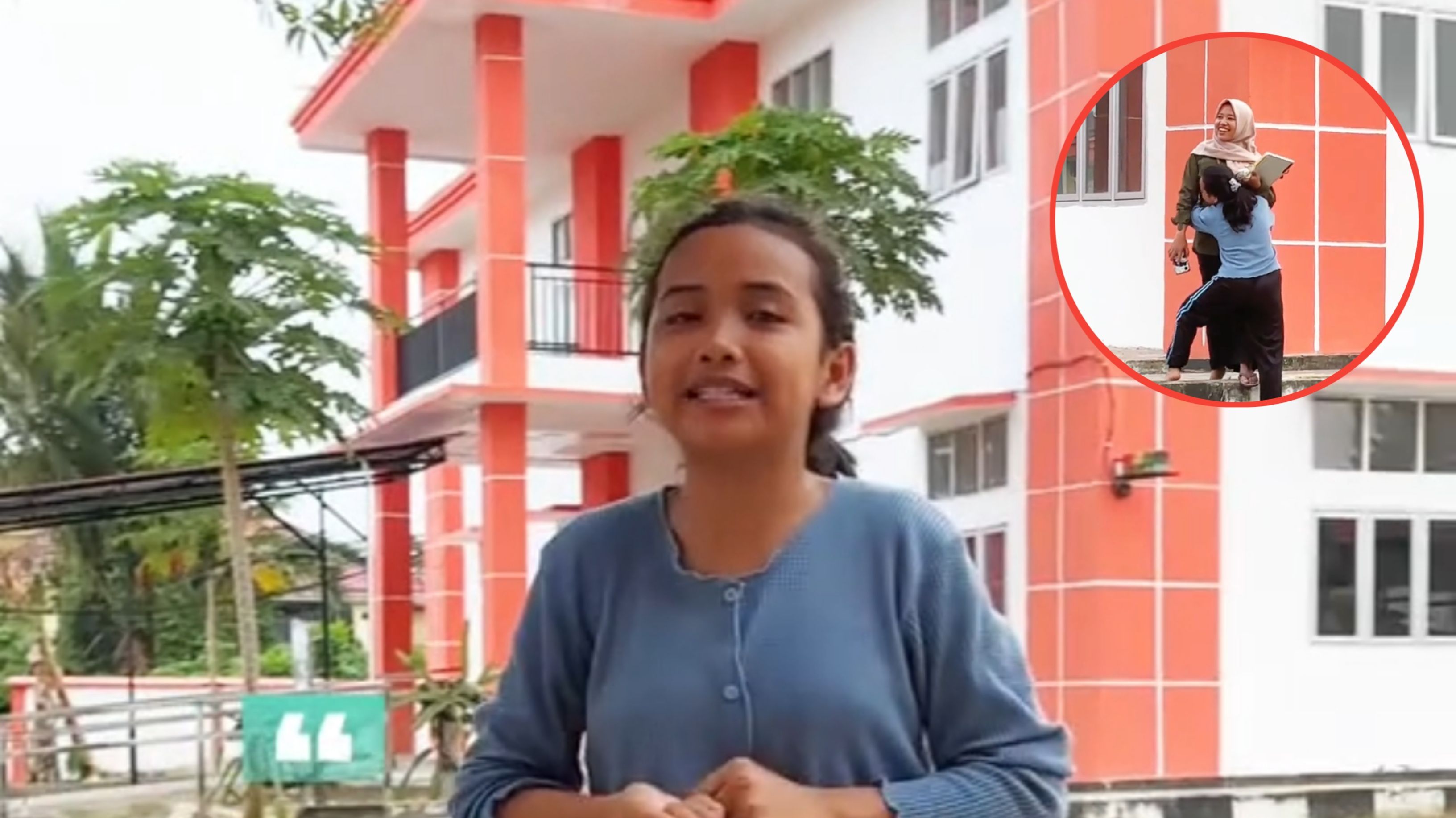 Parodikan Gaya Guru Mengajar, Siswi Ini Kaget Saat Guru Aslinya Mengawasi dari Belakang