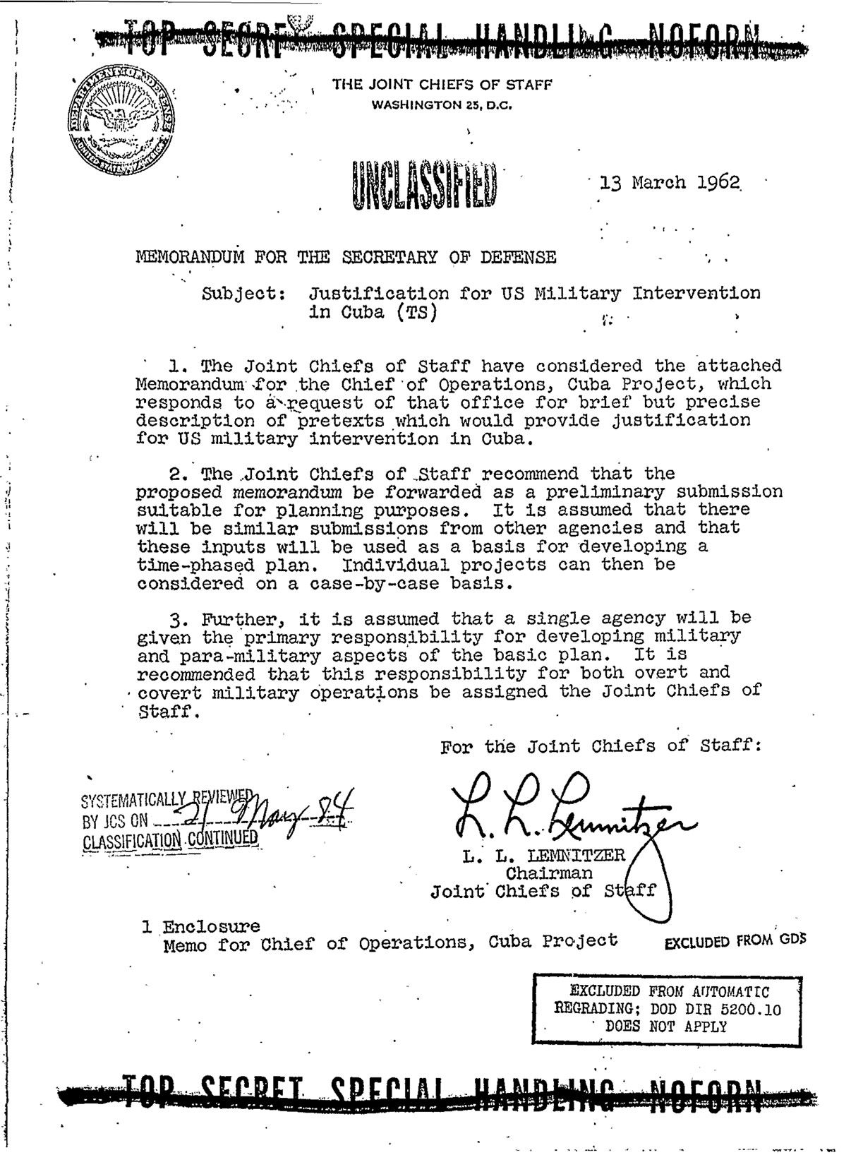Apa Itu Operation Northwoods? Rencana Amerika Bantai Warganya dan Kambinghitamkan Teroris Kuba