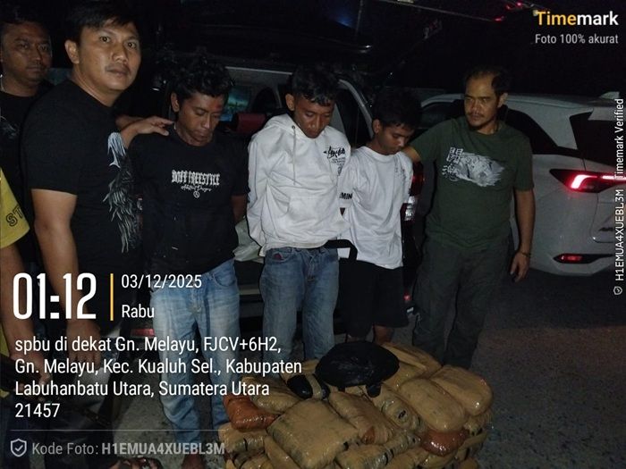 Bareskrim Polri Putus Jalan Kurir Narkoba di Sumut, 51 Kg Ganja Disita