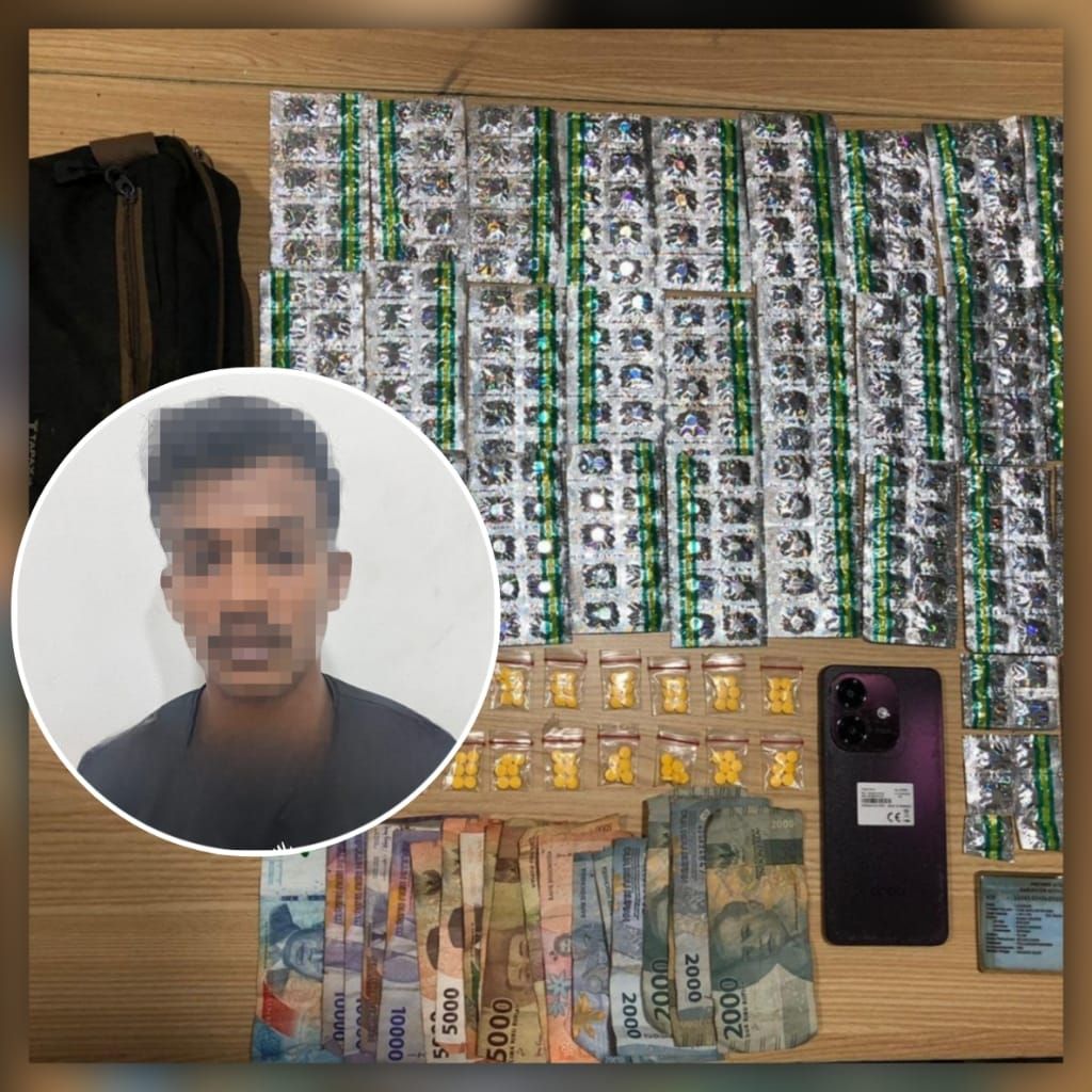 Pengedar Obat Terlarang Wilayah Teluknaga Ditangkap Satresnarkoba Polres Metro Tangerang Kota