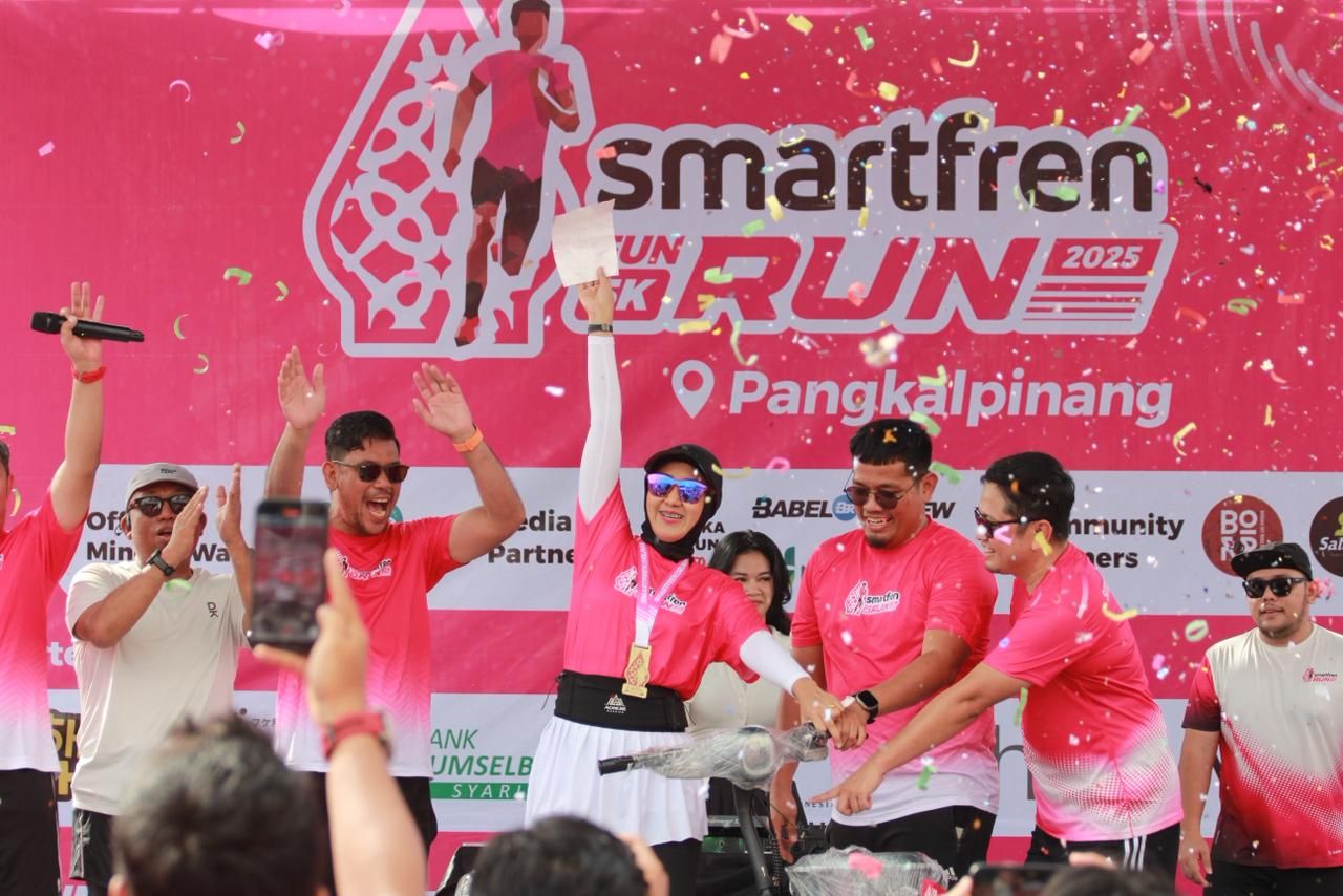 500 Lebih Peserta Ikuti SMARTFREN Run 5K, SMARTFREN Perluas Jaringan 4G LTE 3X Lebih Luas di Pangkalpinang