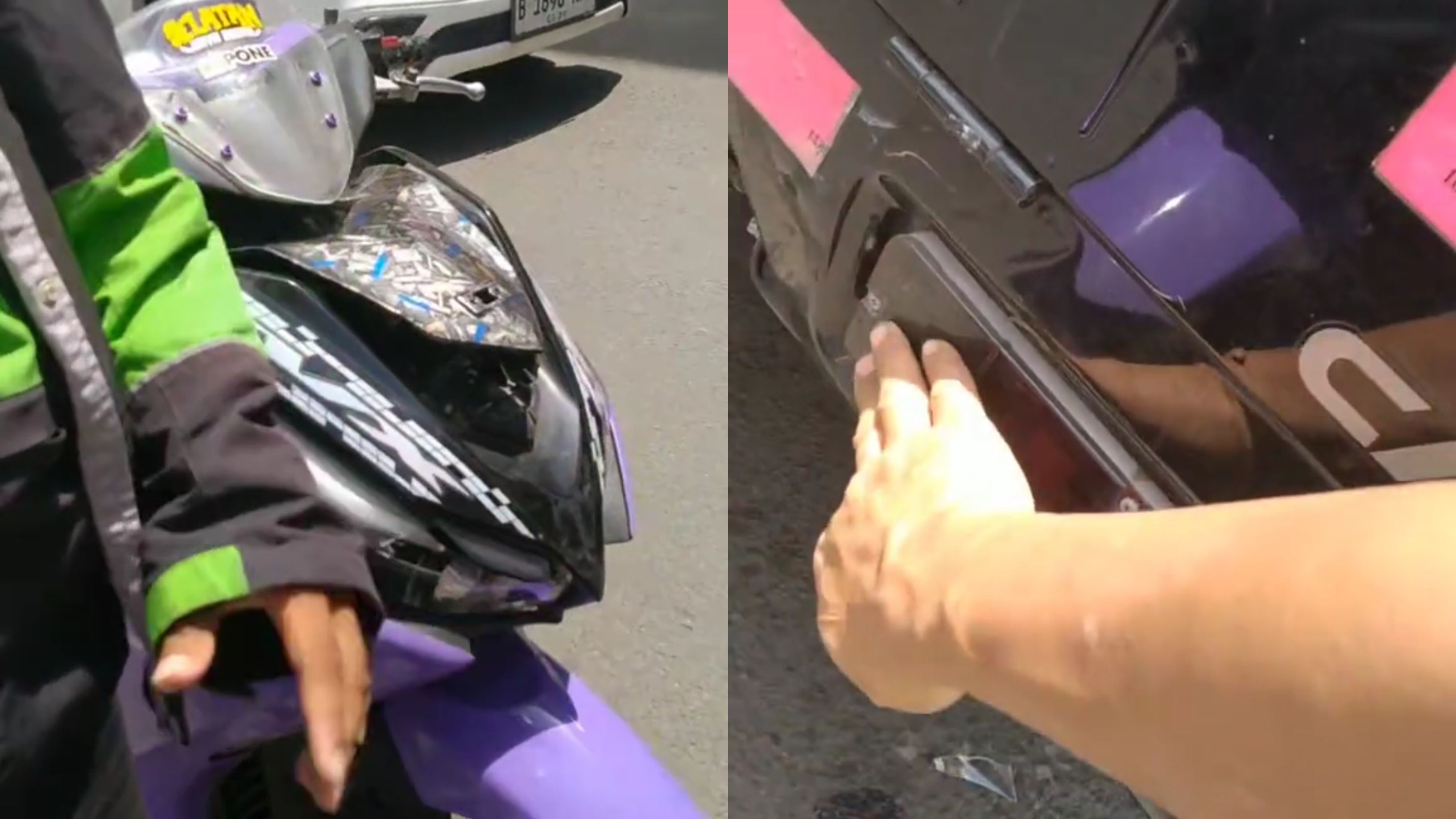 Selesaikan Insiden dengan Kepala Dingin, Driver Ojol dan Sopir Pick Up Ini Tuai Pujian Warganet