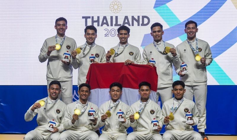 Tim Bulu Tangkis Putra Indonesia Segel Medali Emas SEA Games 2025