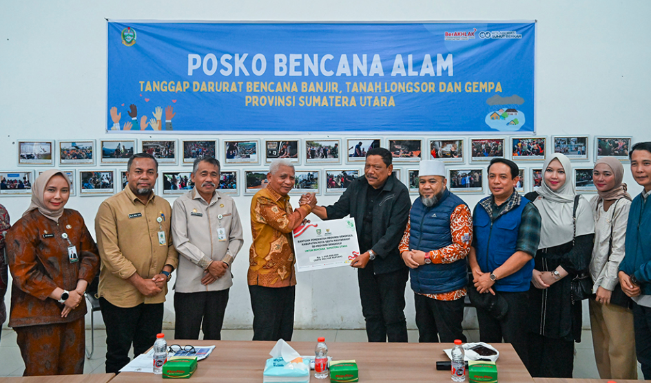 Kepedulian Bengkulu Mengalir ke Sumut, Bantuan Diserahkan untuk Korban Bencana