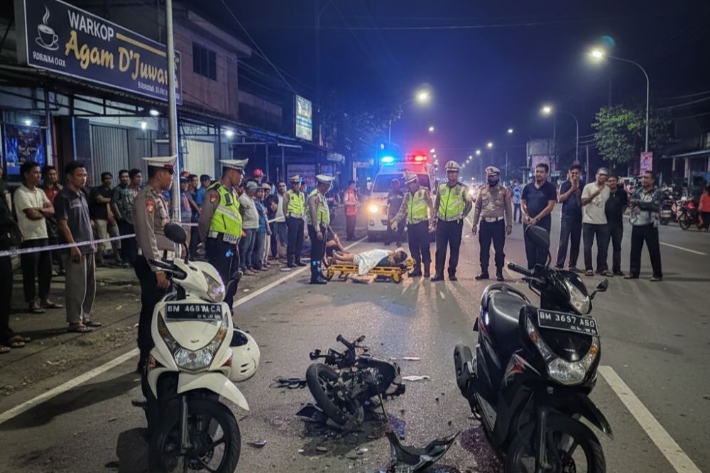 Kecelakaan Sesama Motor di Jalan Hangtuah Pekanbaru, Seorang Pelajar Meninggal Dunia