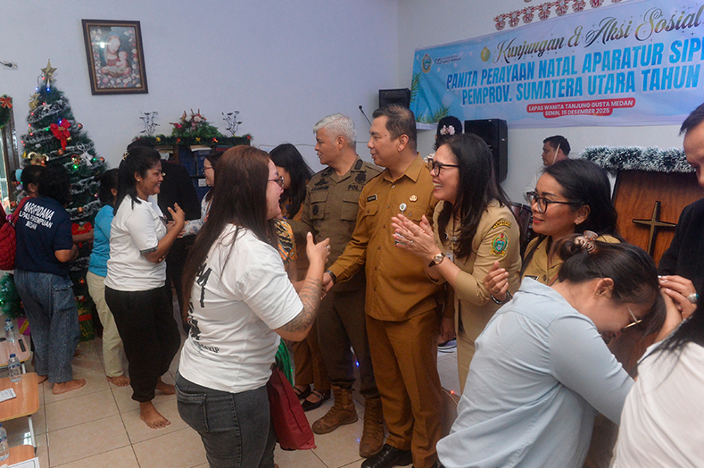 Sambut Natal, ASN Pemprov Sumut Berbagi Kasih di Lapas Perempuan Medan