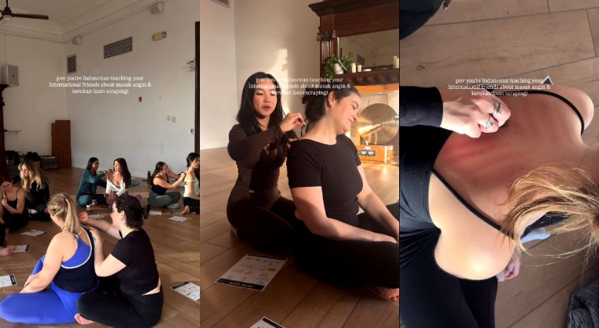 Unik! Pelatih Yoga Asal Indonesia Kenalkan Budaya Masuk Angin dan Kerokan ke Warga Amerika