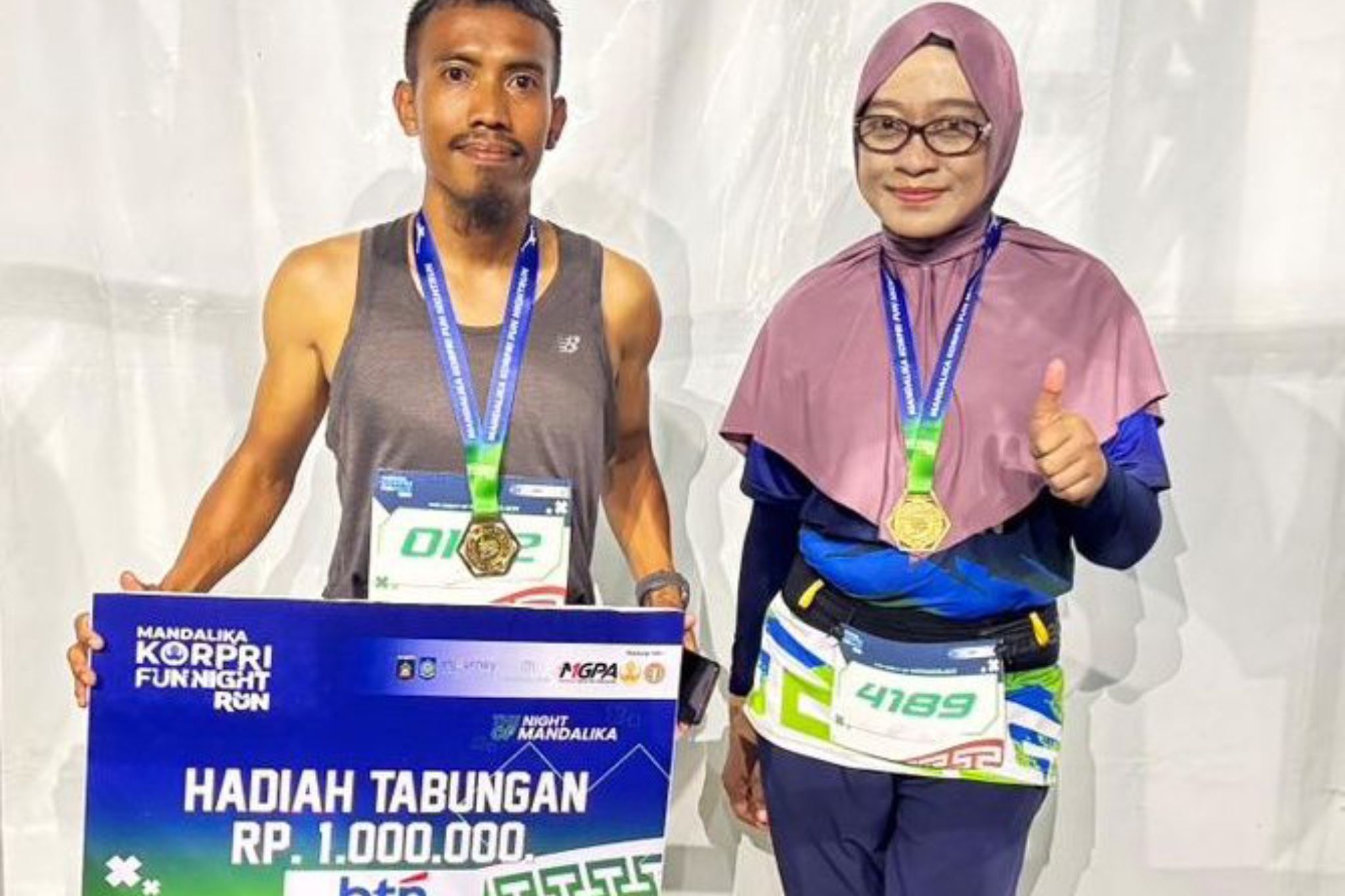 Menggema di Mandalika, Guru PJOK Bontang Akbar Tanjung Torehkan Waktu Terbaik KORPRI Night Run 5K+