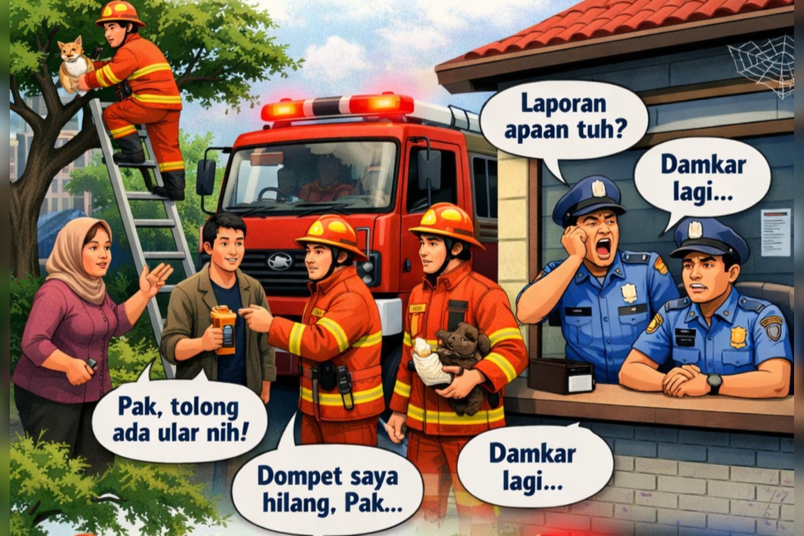 Fenomena Damkar Lebih Laku dari Polisi
