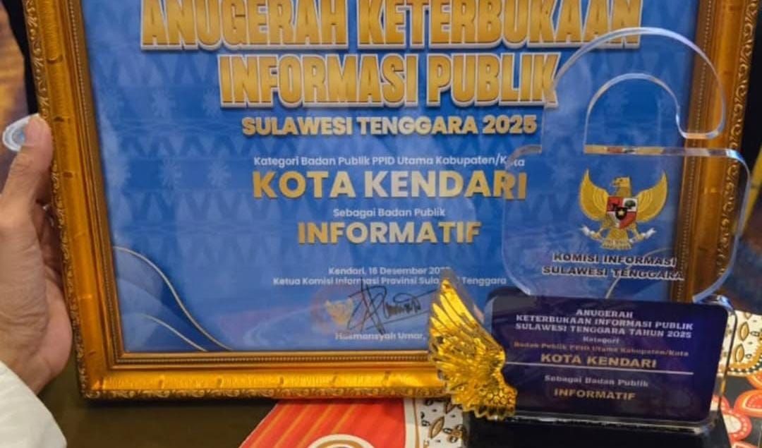 Kendari Cetak Sejarah Keterbukaan Informasi, Raih Predikat Informatif di Tingkat Provinsi